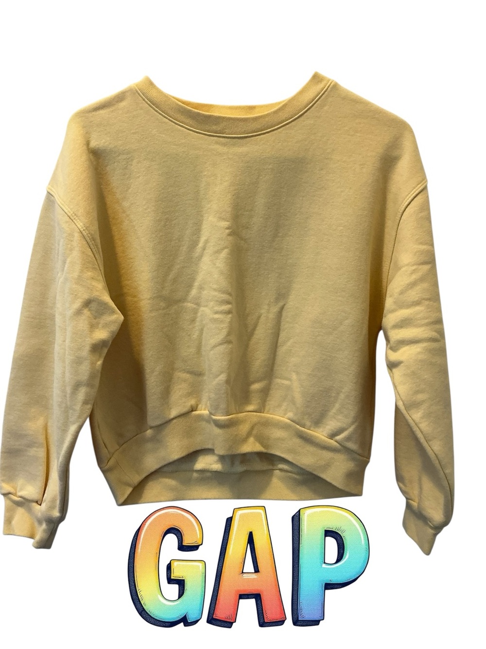 GAP Pale Yellow Crewneck Sweatshirt